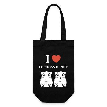 Humour cochon d'ine - Sac à bouteille - noir - Devant