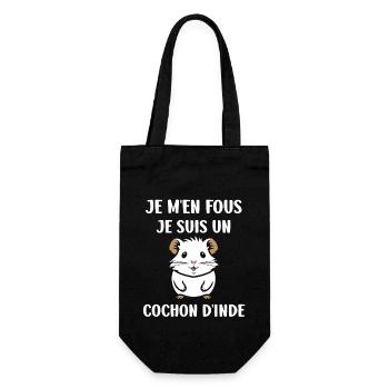 Humour cochon d'ine - Sac à bouteille - noir - Devant
