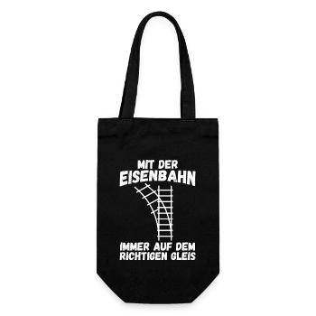 Model Railroad Model Train Train Railroad Railroad Railroad Railroad Model Train Model Train Model T - Gift Bag for Bottles - black - Front