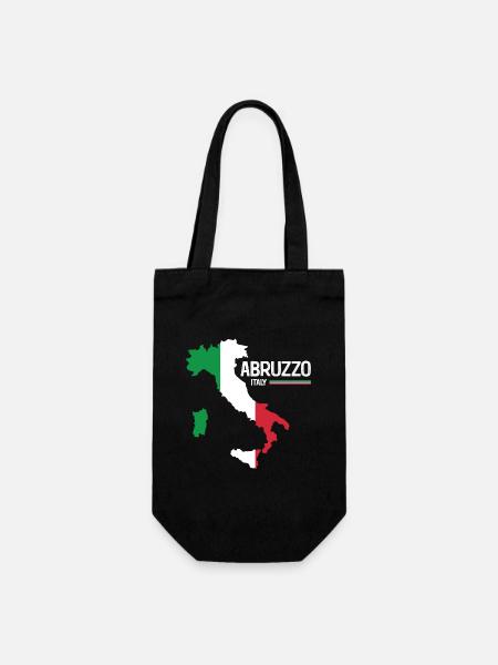 Abruzzo Italy Abruzzo Map Regions Italy - Gift Bag for Bottles - black