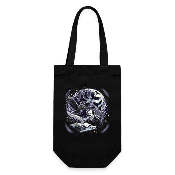 Edgar Allan Poe Fan, littérature classique, - Sac à bouteille - noir - Devant