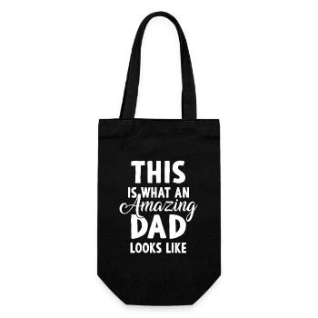 Crazy Dog Mens Best Buckin Dad Ever for Amazing - Gift Bag for Bottles - black - Front
