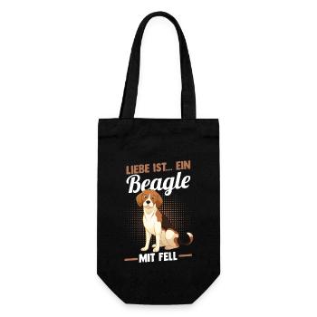 Dog Beagle - Gift Bag for Bottles - black - Front