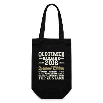 2016 Birthday 2016 Born In 2016 Birthday - Gift Bag for Bottles - black - Front