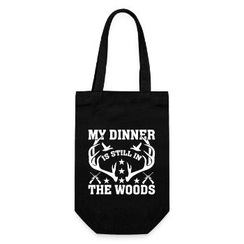 Mon dîner est encore dans les bois - Sac à bouteille - noir - Devant
