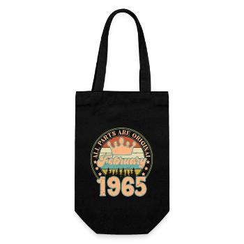 Février 1965. Cadeau d’anniversaire février 1965. - Sac à bouteille - noir - Devant