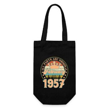 Février 1957. Cadeau d’anniversaire février 1957. - Sac à bouteille - noir - Devant