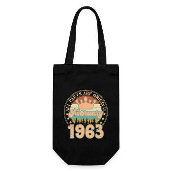 Février 1963. Cadeau d’anniversaire février 1963. - Sac à bouteille - noir - Devant