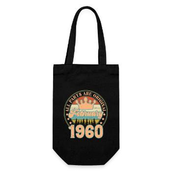 Février 1960. Cadeau d’anniversaire février 1960. - Sac à bouteille - noir - Devant