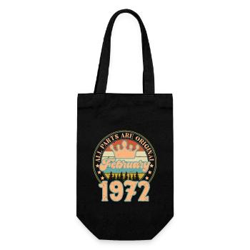 Février 1972. Cadeau d’anniversaire février 1972. - Sac à bouteille - noir - Devant