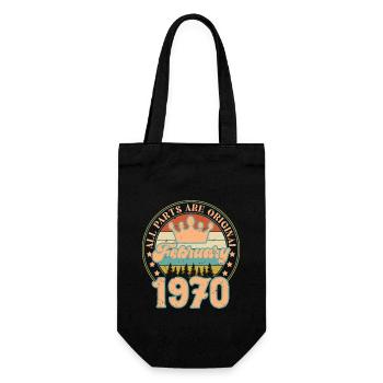 Février 1970. Cadeau d’anniversaire février 1970. - Sac à bouteille - noir - Devant