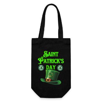 St. Patrick's Tag - Geschenkbeutel für Flaschen - Schwarz - Vorne