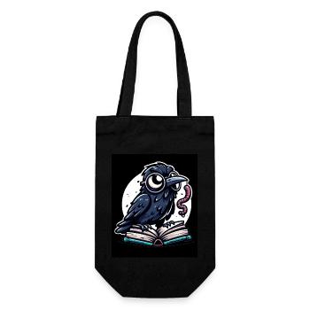 Edgar Allan Poe Fan, Classic Literature, - Gift Bag for Bottles - black - Front