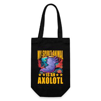 Mon animal spirituel est un axolotl - Sac à bouteille - noir - Devant