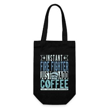 Pompier instantané Il suffit d’ajouter du café - Sac à bouteille - noir - Devant