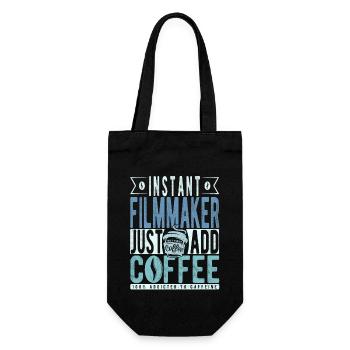 Instant Filmmaker Just Add Coffee - Gift Bag for Bottles - black - Front