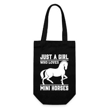 Just A Girl Who Loves Horses - Gift Bag for Bottles - black - Front