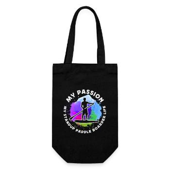 StandUp Paddle Boarder My Passion My Water Sports - Gift Bag for Bottles - black - Front
