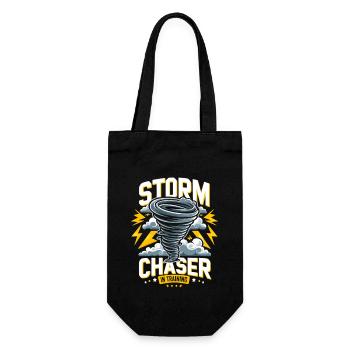 Meteorology children's tornado storm, The storm fan - Gift Bag for Bottles - black - Front