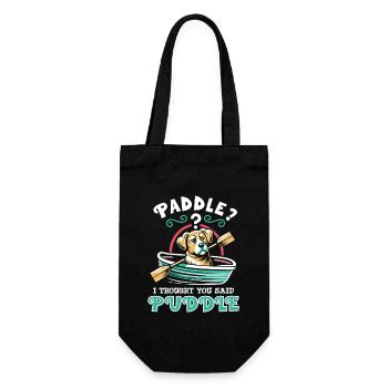 Boating Dad Boat Captain Pontoon Sailor Cruising - Geschenkbeutel für Flaschen - Schwarz - Vorne