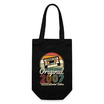 Vintage Birthday in 2007 - anniversaire 2025. - Sac à bouteille - noir - Devant