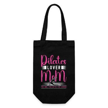 Pilates Lover Mom The Idol The Pilates Instructor - Geschenkbeutel für Flaschen - Schwarz - Vorne