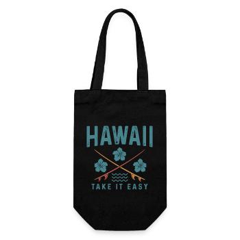 Hawaii Aloha Surfer Souvenir - Gift Bag for Bottles - black - Front