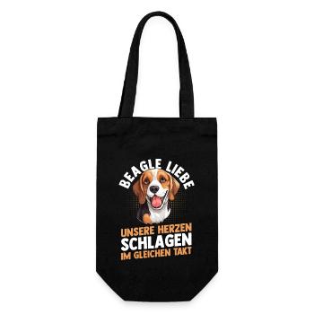 Dog Beagle - Gift Bag for Bottles - black - Front