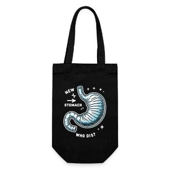 Gastric sleeve, gastric sleeve, gastrectomy, gastrectomy - Gift Bag for Bottles - black - Front