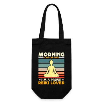 Le matin n’est pas mon heure de guérison énergétique - Sac à bouteille - noir - Devant