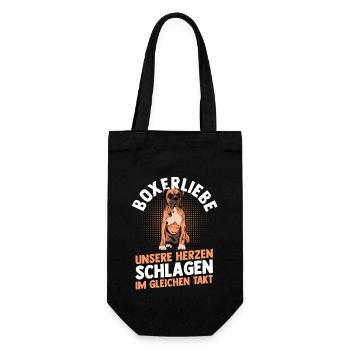 Dog German Boxer - Gift Bag for Bottles - black - Front