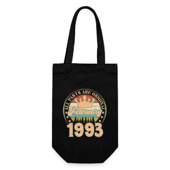 Février 1993. Cadeau d’anniversaire février 1993. - Sac à bouteille - noir - Devant