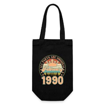 Février 1990. Cadeau d’anniversaire février 1990. - Sac à bouteille - noir - Devant