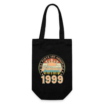 Février 1999. Cadeau d’anniversaire février 1999. - Sac à bouteille - noir - Devant