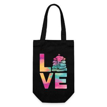 Pancake Lover Kids Aquarelle Love - Sac à bouteille - noir - Devant