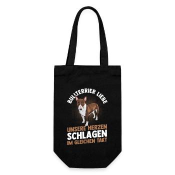 Chien Bull Terrier - Sac à bouteille - noir - Devant
