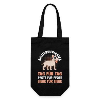 Dog Mom Bull TerrierMom Mom Bull Terrier - Gift Bag for Bottles - black - Front