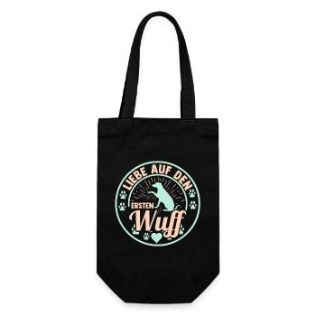 Chien Propriétaire De Chien Propriétaire De Chien Motif Chiens - Sac à bouteille - noir - Devant