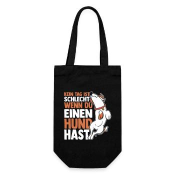 Chien Propriétaire De Chien Propriétaire De Chien Motif Chiens - Sac à bouteille - noir - Devant
