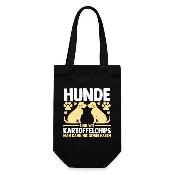 Dog Dog Owner Dog Owner Dog Motif Dogs - Gift Bag for Bottles - black - Front
