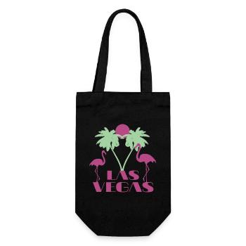 Las Vegas Nevada Souvenir Geschenk - Geschenkbeutel für Flaschen - Schwarz - Vorne