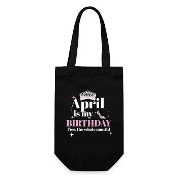 Avril C’est mon anniversaire Oui Tout le mois Né en - Sac à bouteille - noir - Devant