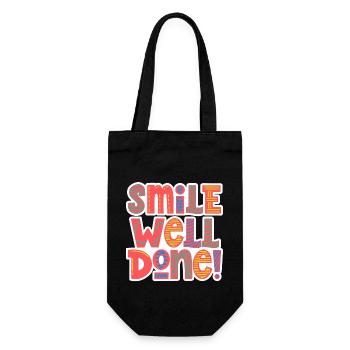 Souriez bien ! - Sac à bouteille - noir - Devant