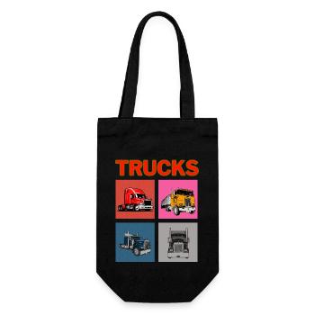 Camions - Sac à bouteille - noir - Devant