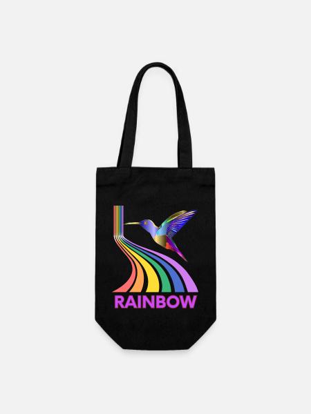 Rainbow - Gift Bag for Bottles - black