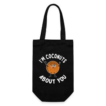 I'm Coconuts About You - Geschenkbeutel für Flaschen - Schwarz - Vorne
