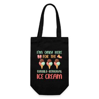 MaTonsillectomy Surgery And Ice Cream - Gift Bag for Bottles - black - Front