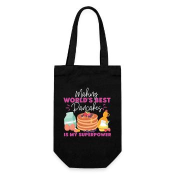 Pancake Lover Kids Making World's - Gift Bag for Bottles - black - Front