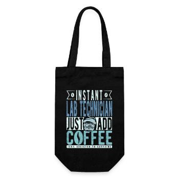 Technicien de laboratoire instantané Il suffit d’ajouter du café - Sac à bouteille - noir - Devant