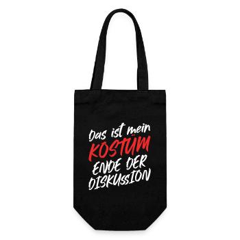 C’est mon costume Fin de la discussion - Sac à bouteille - noir - Devant